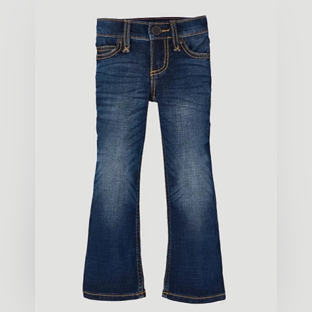 Wrangler X Barbie Bootcut jeans Junior size 1 Medium wash Western Stretch NEW